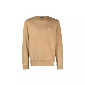 Polo Ralph Lauren FW23 Пони Вышитый Пуловер Повседневный Свитер Мужской свитер Хаки 710916689-004 S