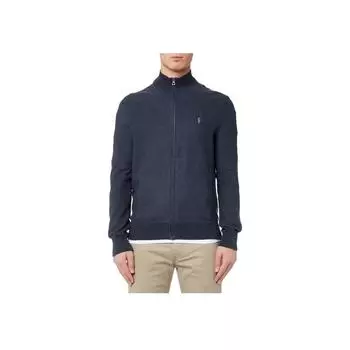 Polo Ralph Lauren FW23 Вязаный свитер с длинным рукавом на молнии с вышитым логотипом пони Мужской свитер Темно-синий 710692706-002 S