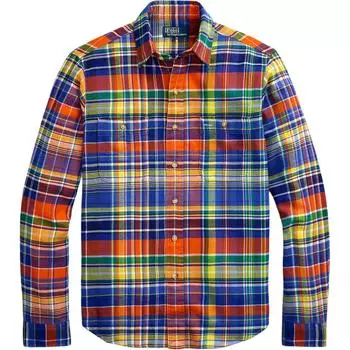 Polo Ralph Lauren FW24 Клетчатая рубашка с длинным рукавом на пуговицах Мужские рубашки Разноцветный MNPOWOV16823745-800 L