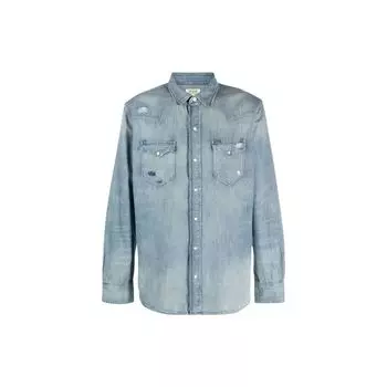 Polo Ralph Lauren Gradient однобортная повседневная рубашка мужские рубашки синий 710910716-001 L