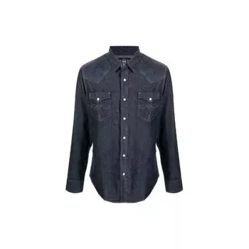 Polo Ralph Lauren Классический воротник Джинсовая рубашка Мужские рубашки Синий 782505188-001 M