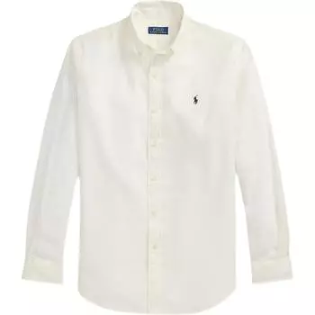 Polo Ralph Lauren Легкая Дышащая Рубашка Поло с Вышивкой Логотипа Мужские рубашки Белый 710967608-004 XL