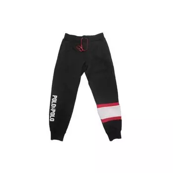 Polo Ralph Lauren Letter Print средней посадки трикотажные спортивные штаны женские спортивные штаны черные 211888338-002 L
