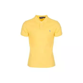 Polo Ralph Lauren Logo Embroidered Slim Fit Polo Shirt Short Sleeve Мужская рубашка поло Желтый 710680784-361 L