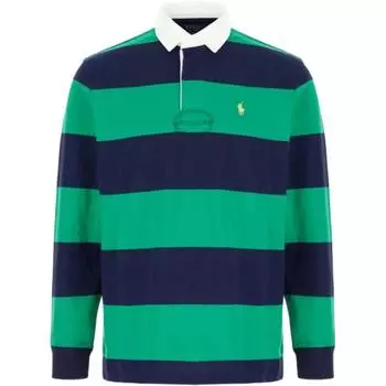 Polo Ralph Lauren Лого Поло в полоску с длинным рукавом Мужские топы Разноцветный 710900566-015 S