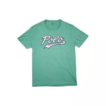Polo Ralph Lauren Logo Print Casual Crew Neck Short Sleeve T Shirt Men T Shirt Green 710843008-001 XL