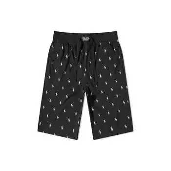Polo Ralph Lauren Logo Print Повседневные шорты Мужские шорты Черные 714899513-001 S
