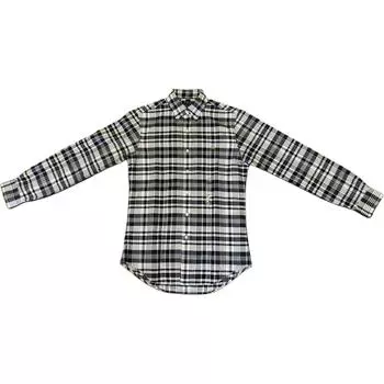 Polo Ralph Lauren Logo Вышитая клетчатая однобортная рубашка с длинным рукавом Мужские рубашки Синий 710940056-001 S