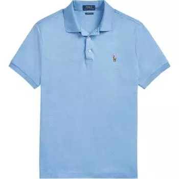 Polo Ralph Lauren Logo Вышитый Slim Fit Прямые брюки Короткий рукав Поло Рубашки Мужские Поло Рубашки Синяя 710704319-055 XS