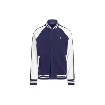 Polo Ralph Lauren однобортная куртка с вышитым логотипом и драконом, мужские куртки синего цвета MNPOKNI16823348-400 L
