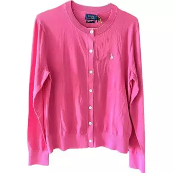 Polo Ralph Lauren однобортный свитер с длинным рукавом, женский свитер, розовый 211702649-042 XS