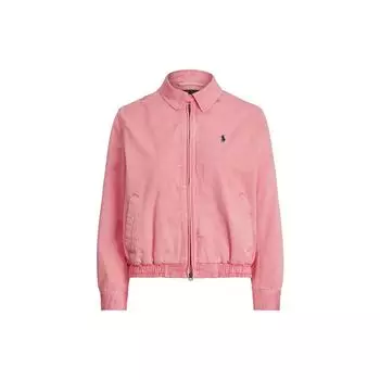 Polo Ralph Lauren однотонная куртка с длинным рукавом на молнии женские куртки розовые 211794216-012 XS