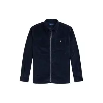 Polo Ralph Lauren однотонная куртка с вышитым логотипом на молнии с длинным рукавом Мужские куртки темно-синего цвета MNPOWOV16821730-001 S