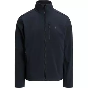 Polo Ralph Lauren однотонная куртка с вышитым логотипом и высоким воротом, длинные рукава, мужские куртки, черный цвет MNPOOTW16021416-001 M