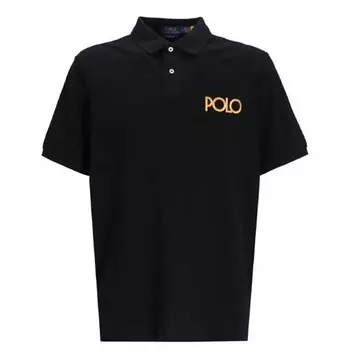 Polo Ralph Lauren однотонная повседневная рубашка поло с коротким рукавом и вышитыми буквами для мужчин 710920206-001 S
