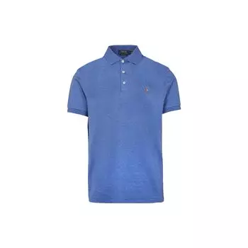Polo Ralph Lauren однотонная рубашка поло мужская синяя 710713130-008 XS