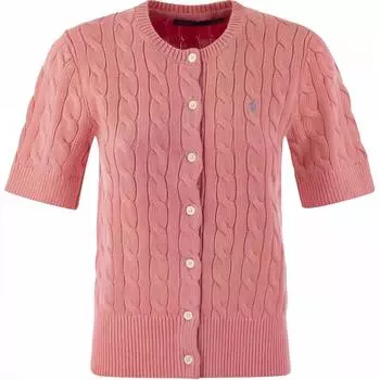 Polo Ralph Lauren однотонная рубашка-поло с вышитым узором пони, женские топы, розовые 211906814-004 XS