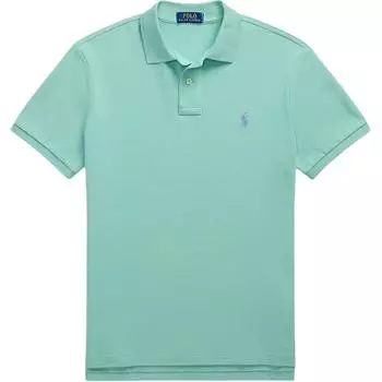 Polo Ralph Lauren Однотонная рубашка поло Slim Fit Мужские топы Зеленый MNPOKNI1N823414-300 M