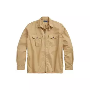 Polo Ralph Lauren однотонная рубашка с длинным рукавом и нагрудным карманом мужские рубашки цвета хаки MNPOWOV16822720-260 XL
