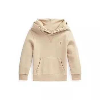 Polo Ralph Lauren Однотонная толстовка с капюшоном и длинными рукавами для детей, с вышитым логотипом, светло-бежевая 323749954-037 L