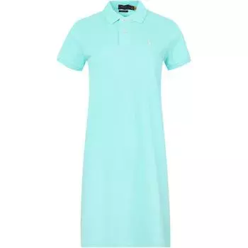 Polo Ralph Lauren Однотонное Простое Удобное Платье с Коротким Рукавом Женские платья Зеленый 211570229-035 S