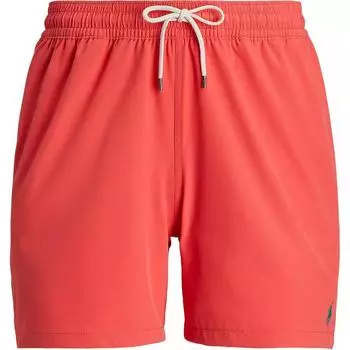Polo Ralph Lauren однотонные плавки средней посадки с вышитым принтом пони, прямые, со шнурком, мужские плавки 710905989-013 XL