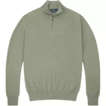 Polo Ralph Lauren однотонный маленький логотип пони вышитый полумолния трикотажный свитшот с длинным рукавом мужской свитшот светло-зеленый MNPOSWE16820406-300 M