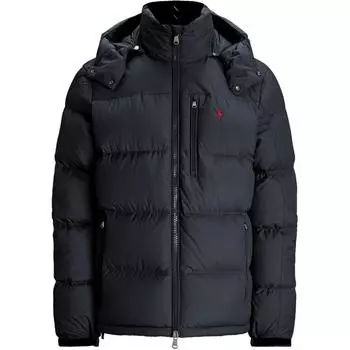 Polo Ralph Lauren однотонный пуховик с капюшоном и длинными рукавами на молнии для мужчин, верхняя одежда, черный цвет MNPOOTW16021339-001 S