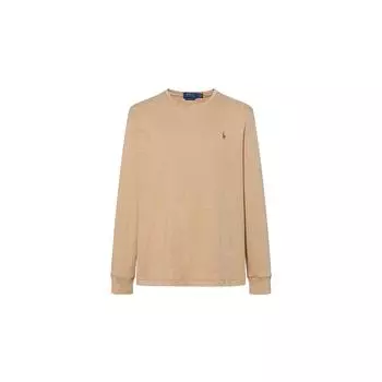 Polo Ralph Lauren Однотонный пуловер с круглым вырезом и длинными рукавами Мужской свитшот Бежевый 710760121027 M