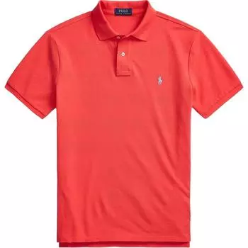 Polo Ralph Lauren однотонный пуловер с вышитым пони-свитером с коротким рукавом, мужская рубашка поло 710675974-119 XXL