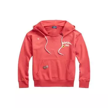 Polo Ralph Lauren однотонный свитшот с длинным рукавом и принтом букв, женская толстовка красного цвета WMPOKNINFB20497-600 XS