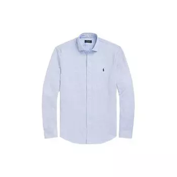 Polo Ralph Lauren Polo Dot Logo Embroidered Buttons Shirt Men Shirts Blue MNPOWOV16822804-400 S