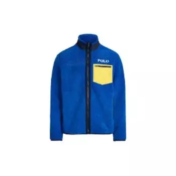 Polo Ralph Lauren Polo Ski Длинная плюшевая куртка с воротником-стойкой на молнии Мужские куртки Синие MNPOKNI16822463-999 L