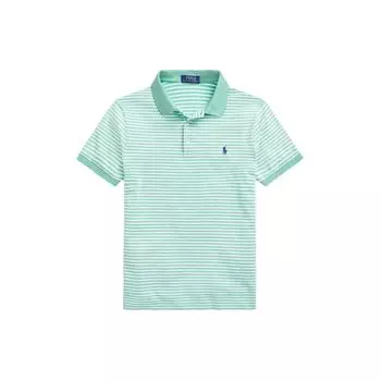 Polo Ralph Lauren Полосатая пони вышитая рубашка поло Slim Fit с коротким рукавом мужские топы зеленый MNPOKNI1N821156-300 XXL