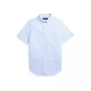 Polo Ralph Lauren Полосатая рубашка с коротким рукавом на пуговицах Детские рубашки Синий 323865274-005 M