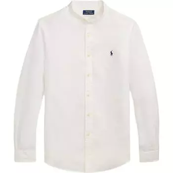 Polo Ralph Lauren Рубашка мужская приталенного кроя льняная с длинным рукавом белая 710968925-006 L