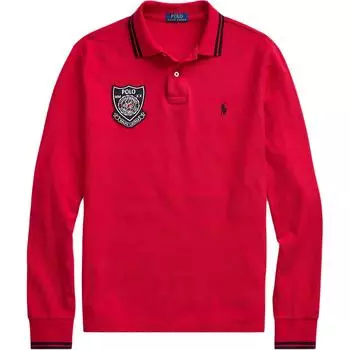 Polo Ralph Lauren Рубашка поло с длинным рукавом с вышитым логотипом пони Мужские топы MNPOKNI16820290-620 XL