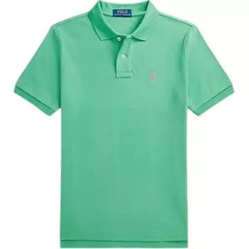 Polo Ralph Lauren Рубашка поло Вышитая сетка Короткий рукав Детские топы Зеленый CWPOKNIY8021408-300 L