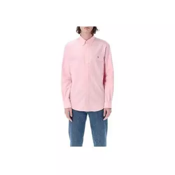 Polo Ralph Lauren рубашка с длинным рукавом и логотипом на пуговицах, мужские рубашки, розовая 25P710792041-003 S