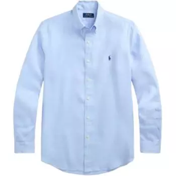 Polo Ralph Lauren Рубашка с длинным рукавом на пуговицах с логотипом Мужские рубашки Синий 710966292-011 L