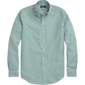 Polo Ralph Lauren Рубашка в клетку Iconic Pony Классический крой Мужские рубашки Зеленый 710813021-002 XL