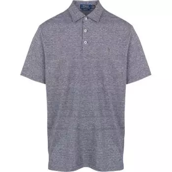Polo Ralph Lauren Slim Fit Straight Cut Рубашка поло с коротким рукавом Мужская верхняя часть Синий 710933390-005 M