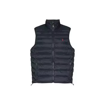 Polo Ralph Lauren Solid Logo Embroidered Quilted Vest Men жилеты темно-синие 710810898-007 XXL