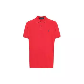 Polo Ralph Lauren Solid Logo Polo Shirt Men Tops Red 710680784-347 L