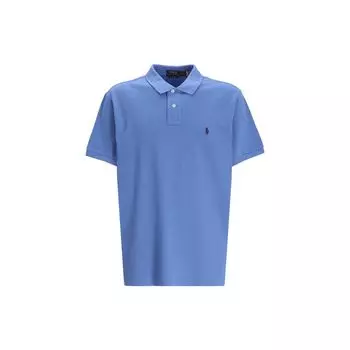 Polo Ralph Lauren Solid Logo Polo Shirt Men Tops French-Blue 710680784-325 S