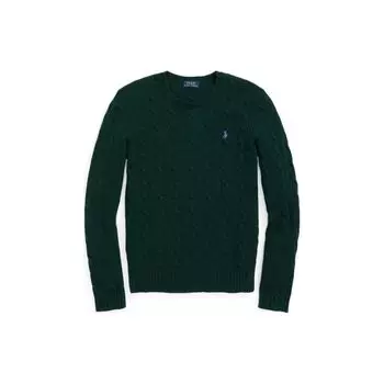 Polo Ralph Lauren Solid Logo Print Crew Neck Pullover свитер женский свитер зеленый WMPOSWENC020452 XS