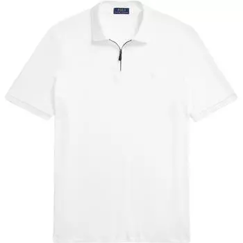 Polo Ralph Lauren Solid Logo Slim Fit рубашка поло с коротким рукавом мужские топы белые 710941488-002 M