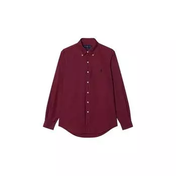 Polo Ralph Lauren Solid Logo Вышитая рубашка с длинным рукавом Мужские рубашки MNPOWOV16821745-600 XS