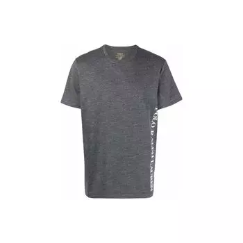 Polo Ralph Lauren SS22 Letter Logo Printed Crew Neck Short Sleeve T Shirt Men Tops Gray 714862620-003 M