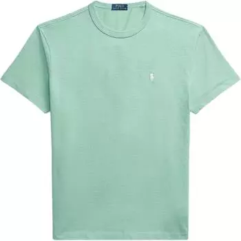 Polo Ralph Lauren Ss22 однотонная футболка с вышитым логотипом и коротким рукавом, женские топы, зеленый цвет WMPOKNINCU20519-300 S